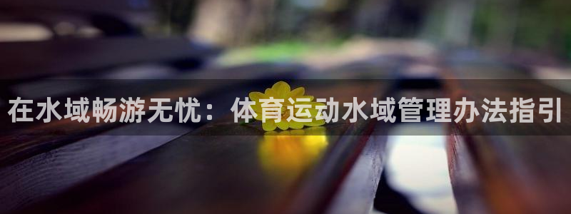 必一体育旧版：在水域