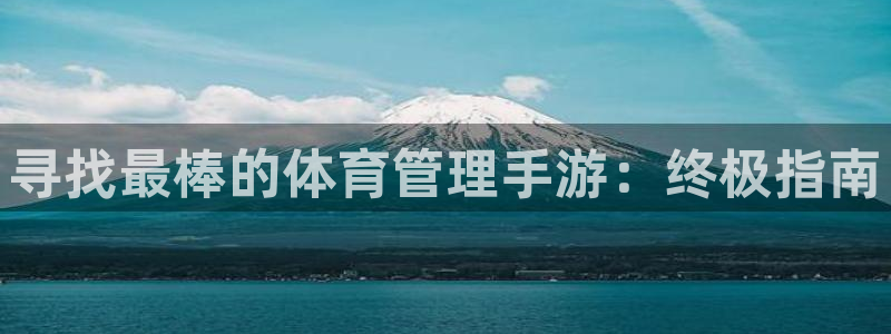 必一体育是啥：寻找最